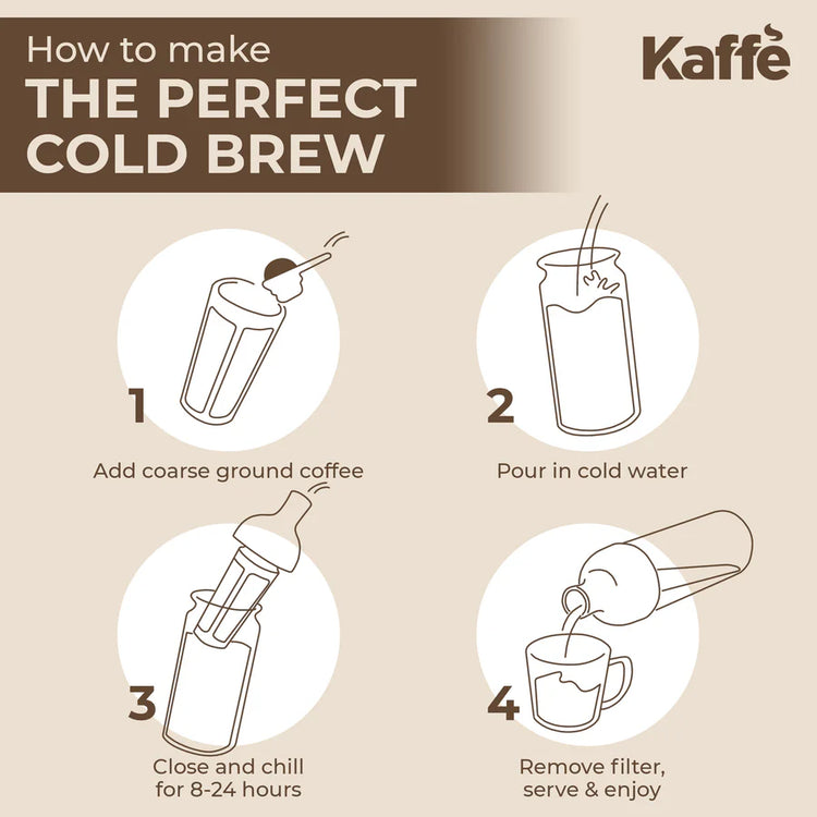 Kaffe - Cold Brew Coffee Maker Bottle - 1L